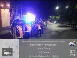 Patroli Rutin Polsek Tambaksari Surabaya, Antisipasi Kejahatan Malam