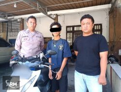 Polsek Kenjeran Amankan Pelaku Curanmor Yang Terekam CCTV di Kedinding