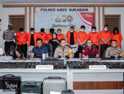 Polrestabes Surabaya Berhasil Ungkap Sindikat Penipuan Online Jaringan Internasional 10 WNA Diamankan