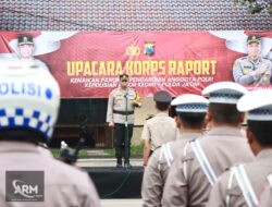 Pimpin Upacara Korps Raport, Ini Pesan Kapolres Kediri